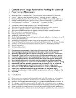 Content-Aware Image Restoration: Pushing the Limits of Fluorescence Microscopy