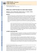 PROC LCA: A SAS Procedure for Latent Class Analysis