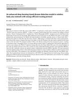 An enhanced deep learning-based disease detection model in wireless body area network with energy efficient routing protocol