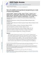 Rare cell variability and drug-induced reprogramming as a mode of cancer drug resistance