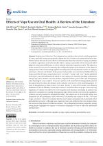 Effects of Vape Use on Oral Health: A Review of the Literature