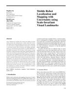 Mobile Robot Localization and Mapping with Uncertainty using Scale-Invariant Visual Landmarks