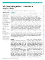 Advances in diagnosis and treatment of bladder cancer