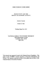 PRODUCTIVITY AND THE DENSITY OF ECONOMIC ACTIVITY