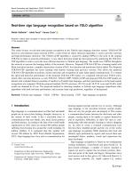 Real-time sign language recognition based on YOLO algorithm