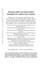 Hydrogen sulfide and metal-enriched atmosphere for a Jupiter-mass exoplanet