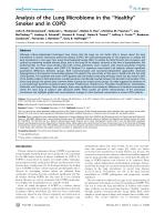 Analysis of the Lung Microbiome in the "Healthy" Smoker and in COPD