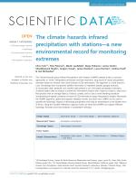 The climate hazards infrared precipitation with stations—a new environmental record for monitoring extremes