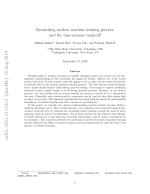 Reconciling modern machine learning practice and the bias-variance trade-off