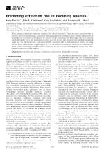 Predicting extinction risk in declining species