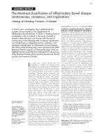 The Montreal classification of inflammatory bowel disease: controversies, consensus, and implications
