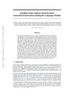 Synthetic Data (Almost) from Scratch: Generalized Instruction Tuning for Language Models