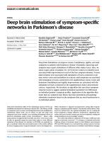 Deep brain stimulation of symptom-specific networks in Parkinson’s disease