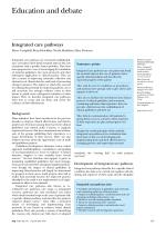 Integrated care pathways