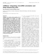 miRBase: integrating microRNA annotation and deep-sequencing data