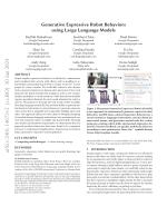 Generative Expressive Robot Behaviors using Large Language Models