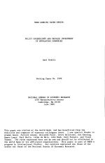 POLICY UNCERTAINTY AND PRIVATE INVESTMENT IN DEVELOPING COUNTRIES