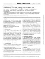 AmiGO: online access to ontology and annotation data