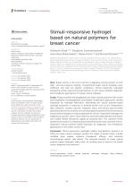 Stimuli-responsive hydrogel based on natural polymers for breast cancer