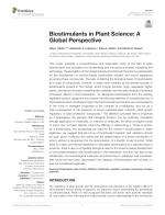 Biostimulants in Plant Science: A Global Perspective