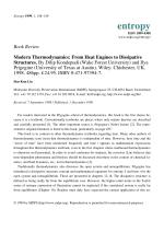 Modern Thermodynamics: From Heat Engines to Dissipative Structures