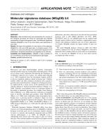 Molecular signatures database (MSigDB) 3.0