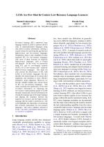 LLMs Are Few-Shot In-Context Low-Resource Language Learners