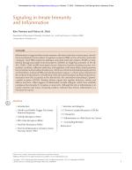 Signaling in Innate Immunity and Inflammation