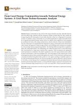 From Local Energy Communities towards National Energy System: A Grid-Aware Techno-Economic Analysis