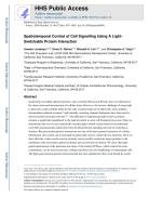 Spatiotemporal Control of Cell Signalling Using A Light-Switchable Protein Interaction
