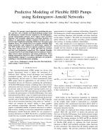 Predictive Modeling of Flexible EHD Pumps using Kolmogorov-Arnold Networks