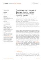 Conducting and interpreting disproportionality analyses derived from spontaneous reporting systems