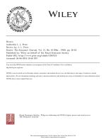ROWNTREE: POVERTY: A STUDY OF TOWN LIFE