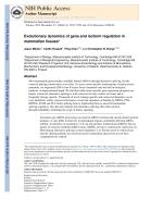 Evolutionary dynamics of gene and isoform regulation in mammalian tissues