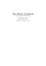 The Matrix Cookbook