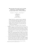 Homomorphic Encryption from Learning with Errors: Conceptually-Simpler, Asymptotically-Faster, Attribute-Based