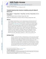 Template-based protein structure modeling using the RaptorX web server