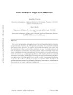 Halo models of large scale structure