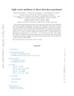 Light vector mediators at direct detection experiments