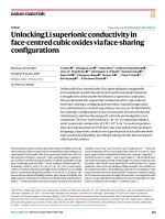 Unlocking Li superionic conductivity in face-centred cubic oxides via face-sharing configurations