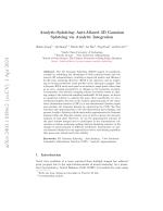 Analytic-Splatting: Anti-Aliased 3D Gaussian Splatting via Analytic Integration