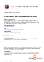 Prospective study design and data analysis in UK Biobank