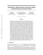MambaMixer: Efficient Selective State Space Models with Dual Token and Channel Selection