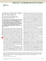 Detection of large-scale variation in the human genome