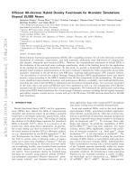 Efficient All-electron Hybrid Density Functionals for Atomistic Simulations Beyond 10,000 Atoms