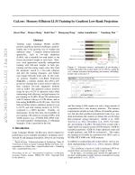 GaLore: Memory-Efficient LLM Training by Gradient Low-Rank Projection