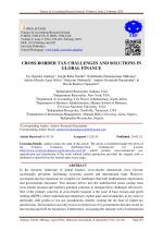 CROSS-BORDER TAX CHALLENGES AND SOLUTIONS IN GLOBAL FINANCE