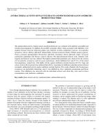 ANTIBACTERIAL ACTIVITY OF PLANT EXTRACTS AND PHYTOCHEMICALS ON ANTIBIOTIC-RESISTANT BACTERIA