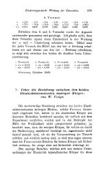 Electromagnetische Wirkung der Convection.
