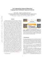 Can Language Beat Numerical Regression? Language-Based Multimodal Trajectory Prediction
